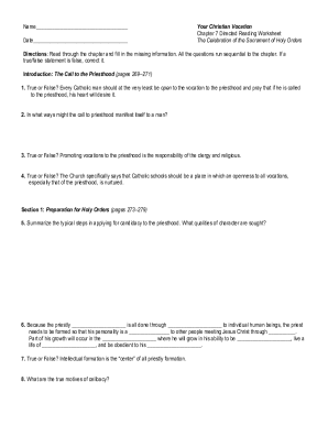 Fillable Online Directed Reading Worksheet Chapter 7 Fax Email Print 