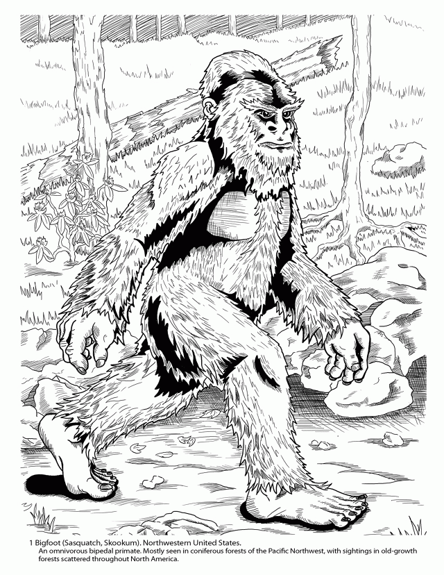 Finding Bigfoot Coloring Pages Coloring Home