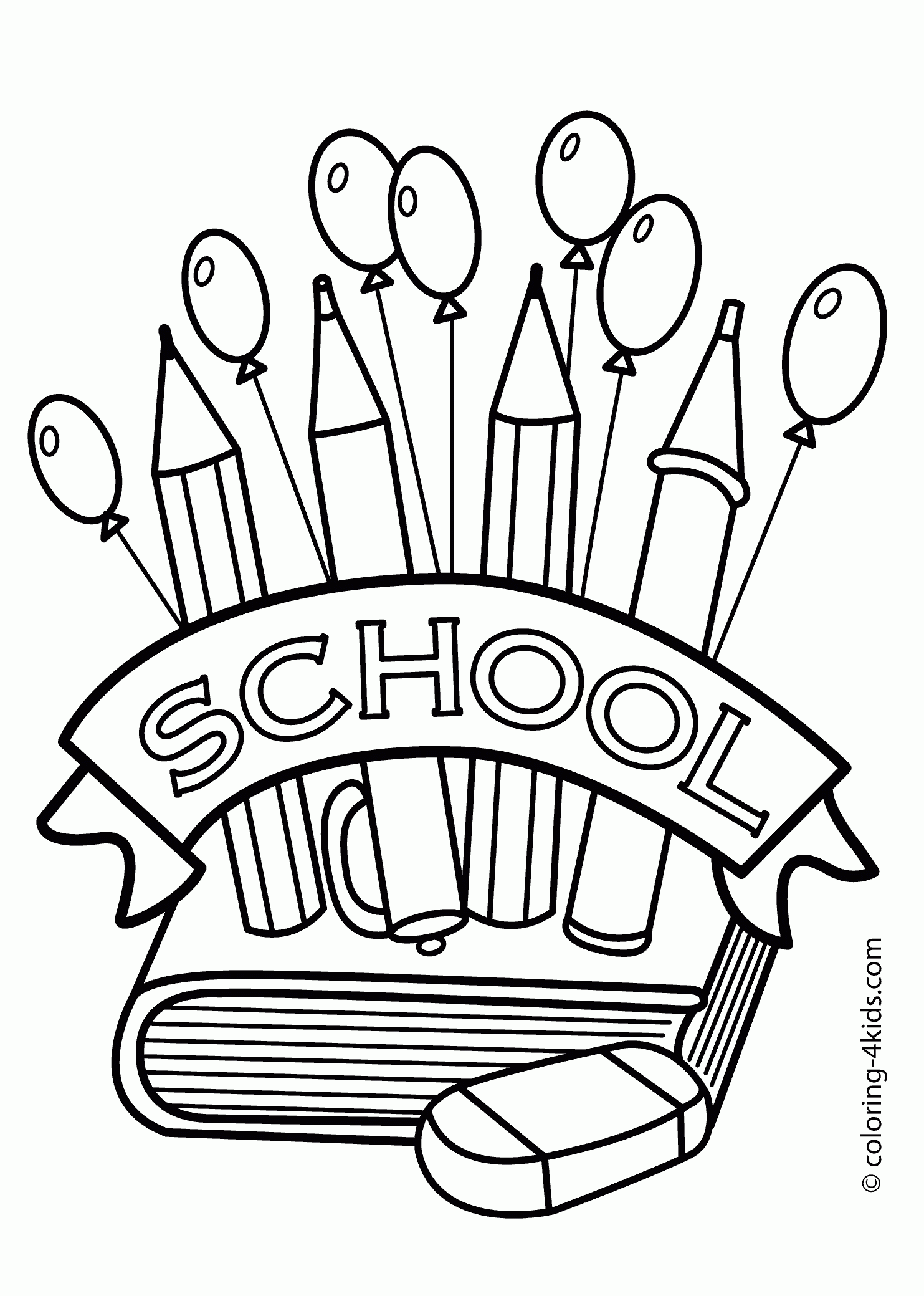 First Day Of School 2024 Free Printable Coloring Pages Edith Nettle