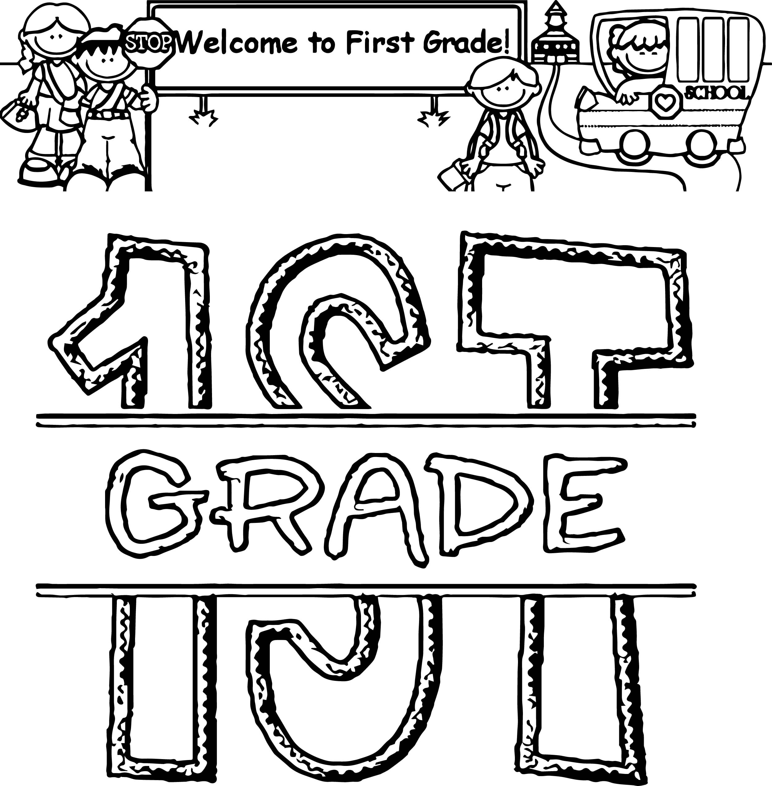 First Grade Coloring Pages Coloring Pages