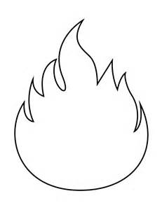 Flame Coloring Page