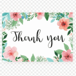 Floral Thank You Cards Printable By Littlesizzle Printable Floral