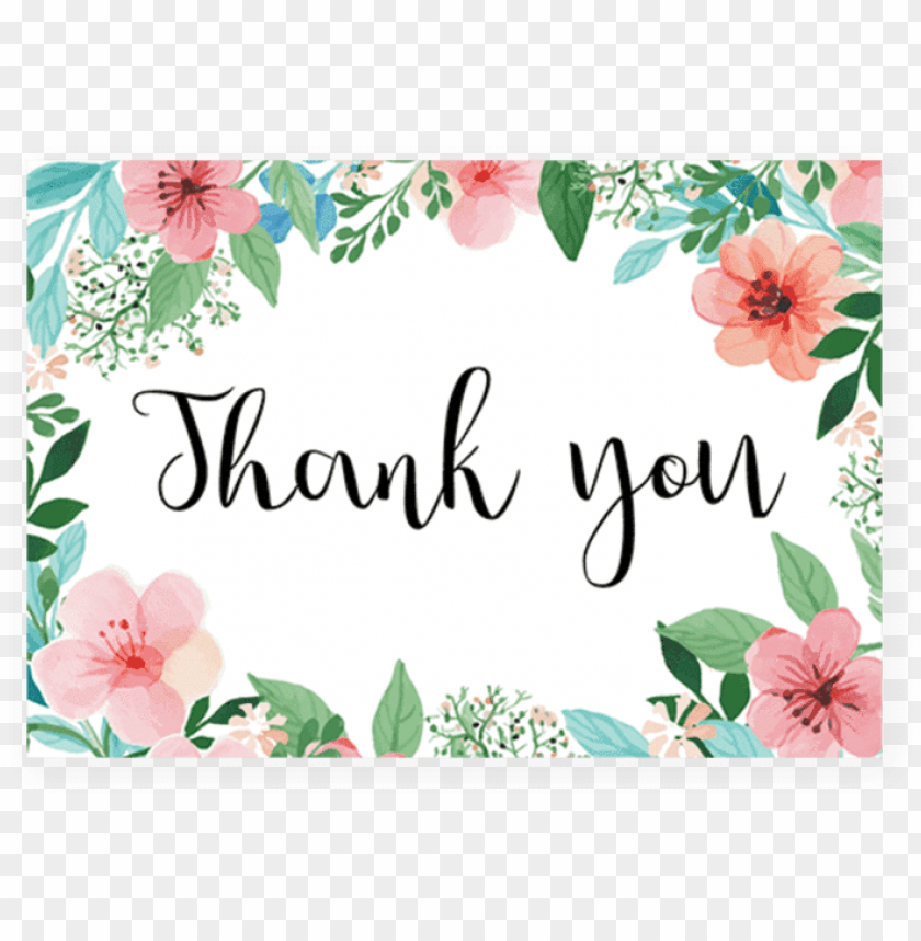 Floral Thank You Cards Printable By Littlesizzle Printable Floral