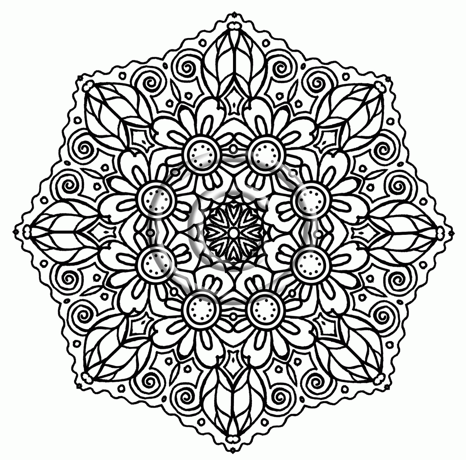 Flower Coloring Pages Advanced Coloring Home
