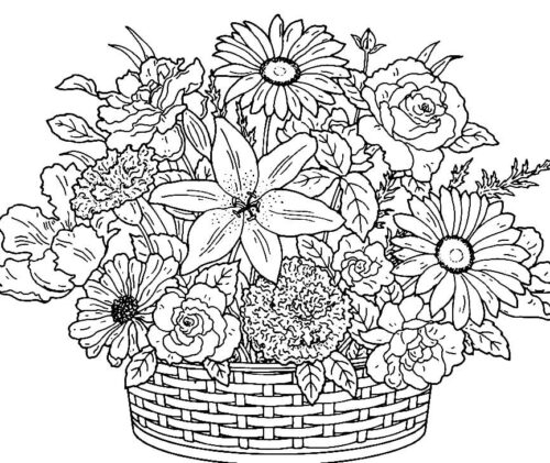 Flowers Printable Sheets Coloring Pages Turkau