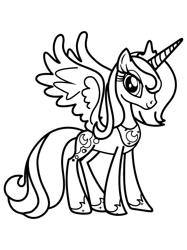 Alicorn Coloring Pages