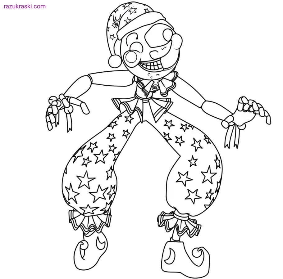 FNAF Security Breach Coloring Pages Coloring Home