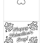 Foldable Printable Valentine 39 s Day Cards To Color