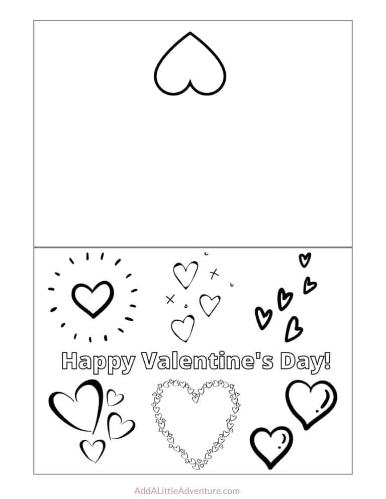 printable foldable valentines day cards