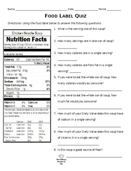 Food Labels Worksheets TPT Worksheets Library