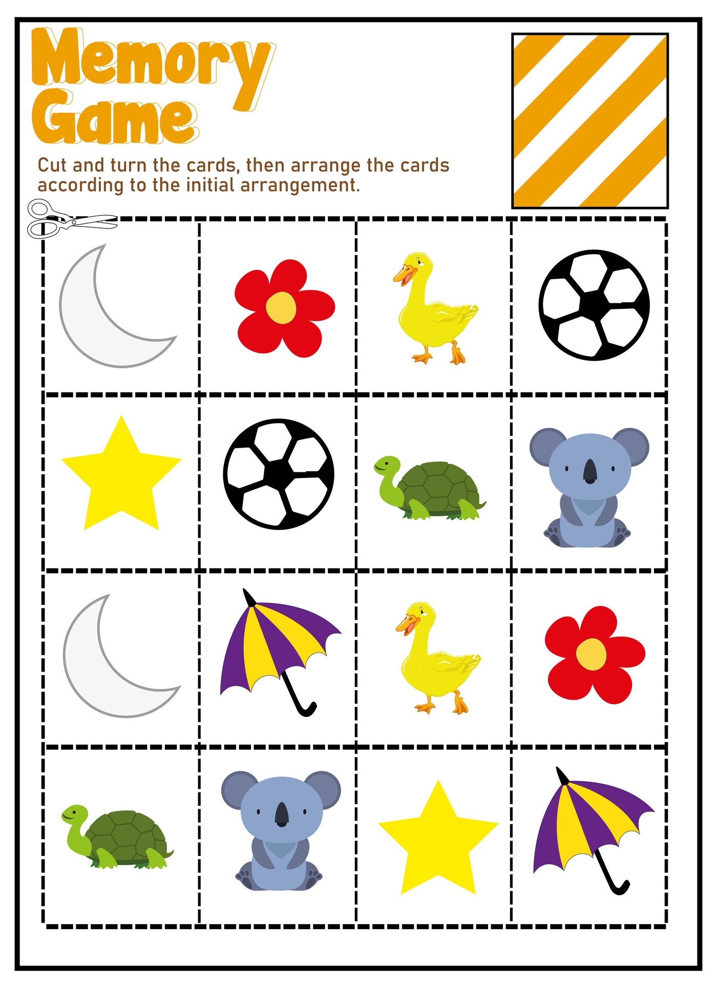 printable memory card game