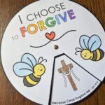 Forgive Scripture Coloring Wheel Printable Bible Activity Forgiveness