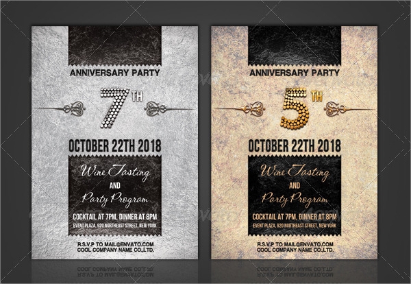 FREE 19 Sample Anniversary Invitation Templates In MS Word PSD AI