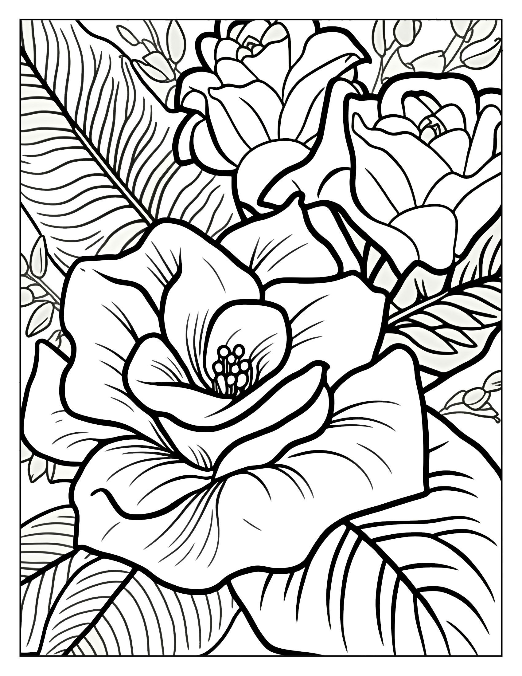 FREE 50 Flower Floral Coloring Pages For Kids And Adults Animal 