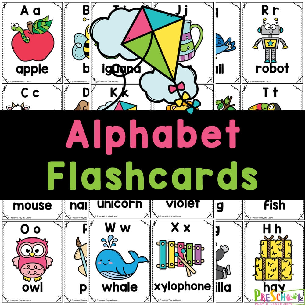 printable kindergarten flash cards