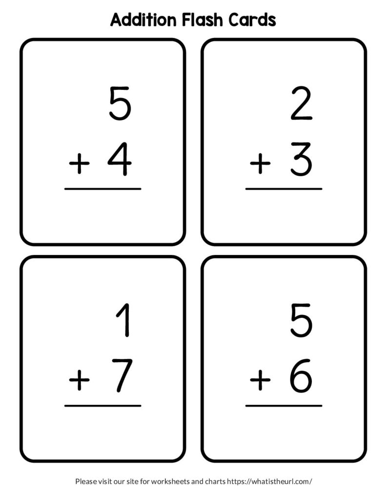 printable math fact flash cards