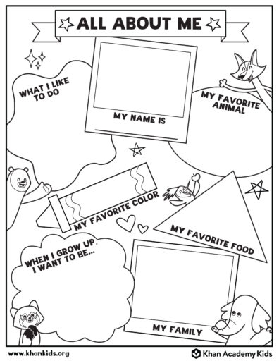 FREE All About Me Booklet For Preschool And Kindergarten In My World 