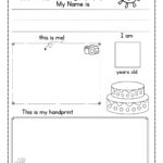 FREE All About Me Preschool Printable Worksheets Worksheets Library