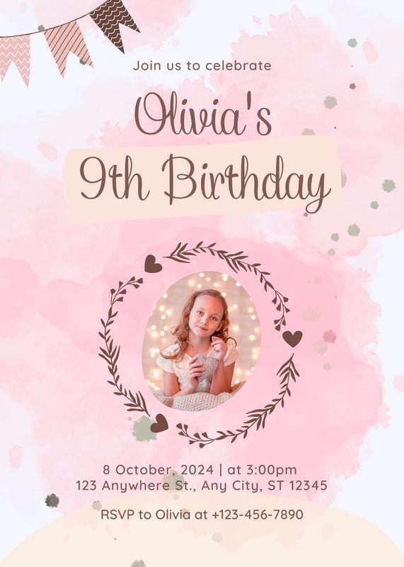 Free And Printable Birthday Invitation Templates Canva
