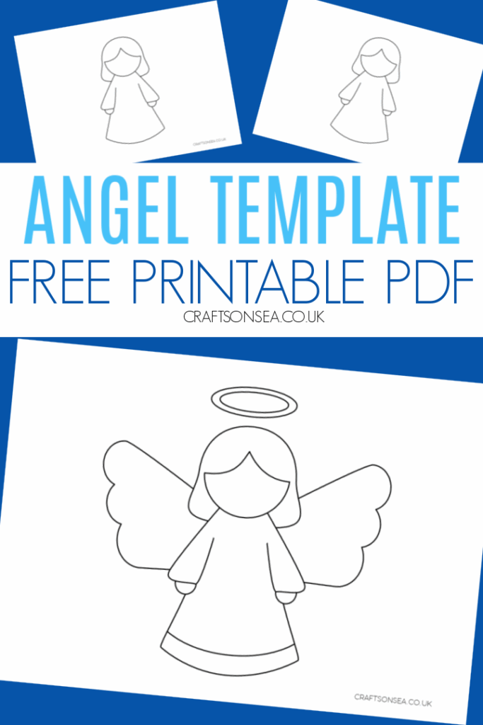 Free Angel Template Printable PDF Crafts On Sea Christmas Angel