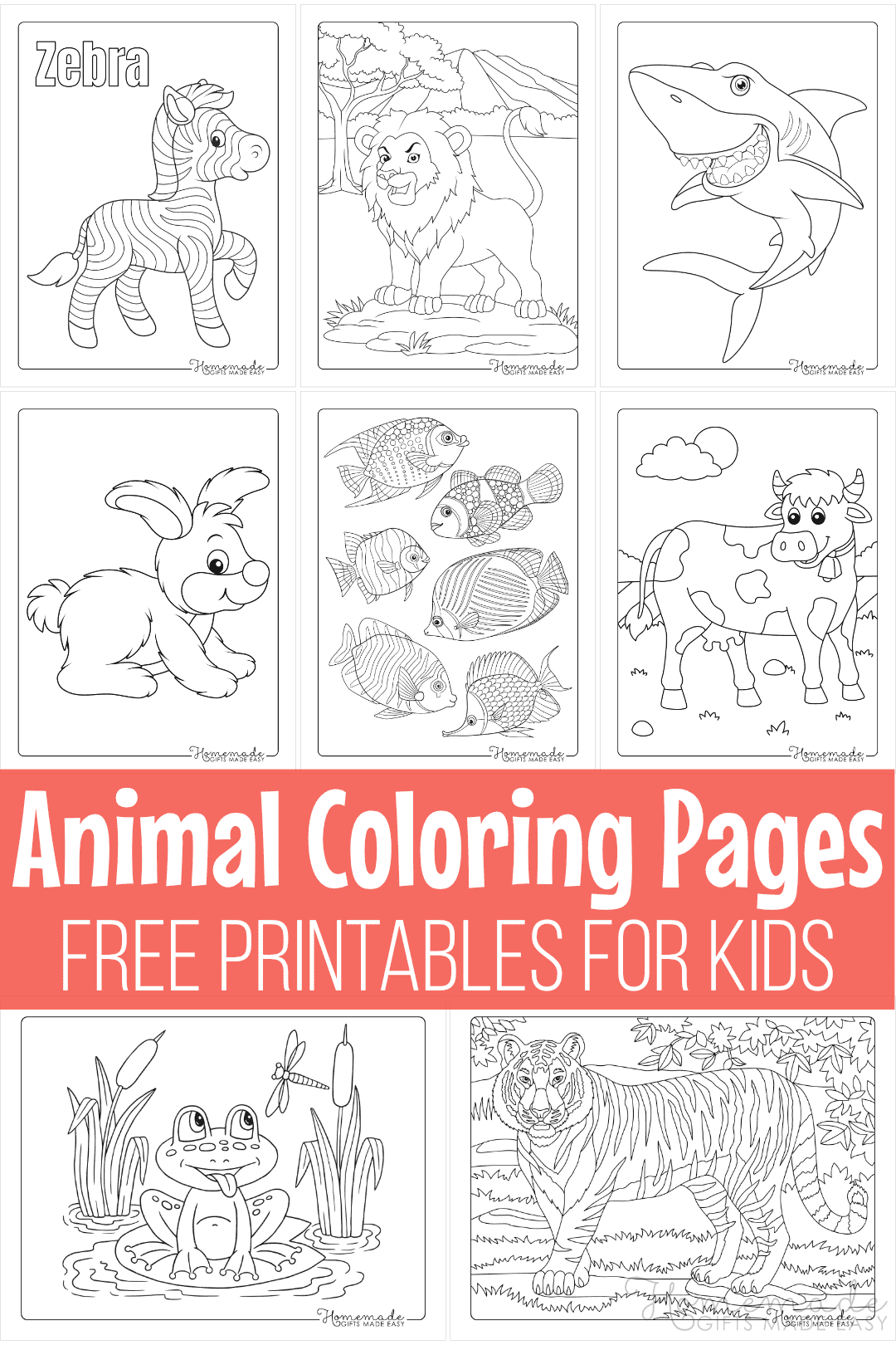 Free Animal Coloring Pages For Kids Printable Templates Online By 