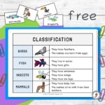 Free Animal Kingdom Classification Printable Professor Pepper