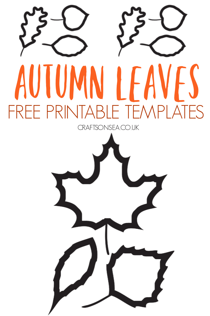 Free Autumn Leaves Templates Crafts On Sea