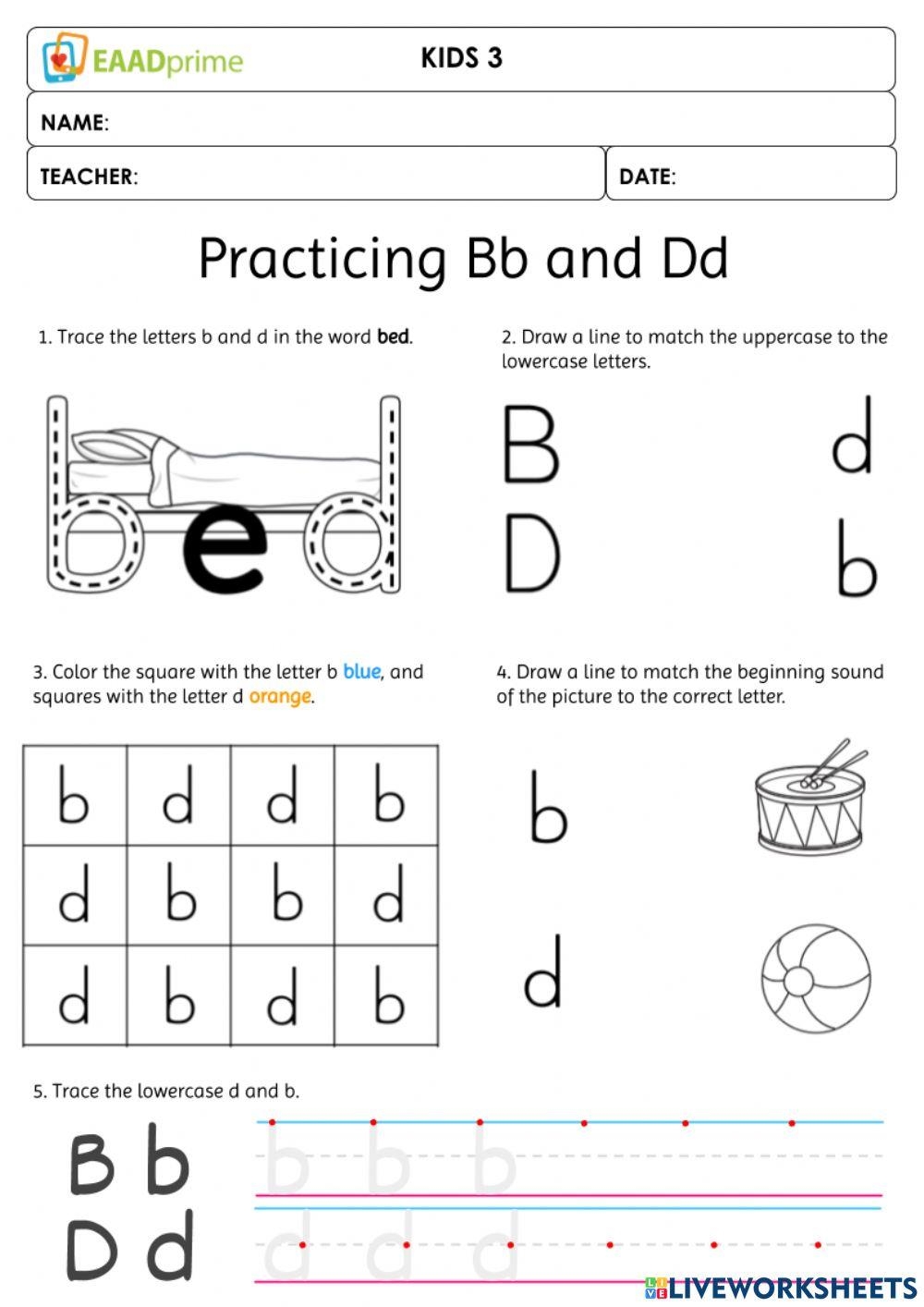Free B And D Worksheet Download Free B And D Worksheet Png Images 