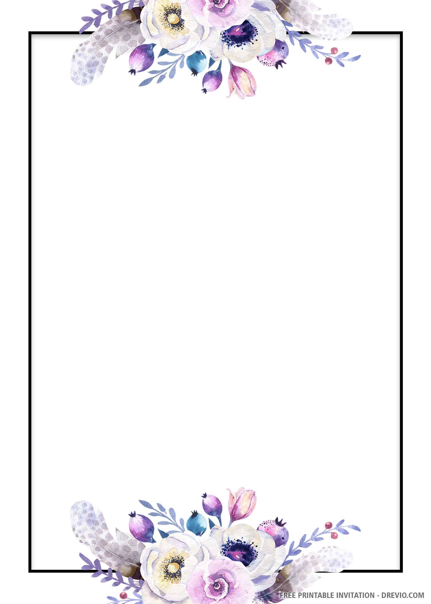 Free Blank Wedding Invitation Templates Spotsolx
