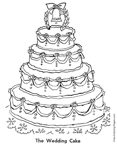 Free Bride And Wedding Coloring Pages