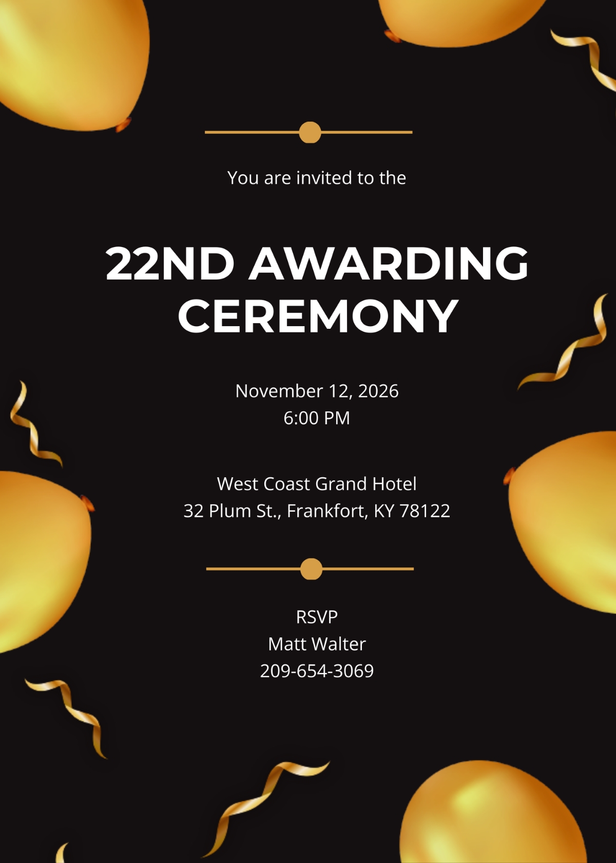 ceremony invitation template