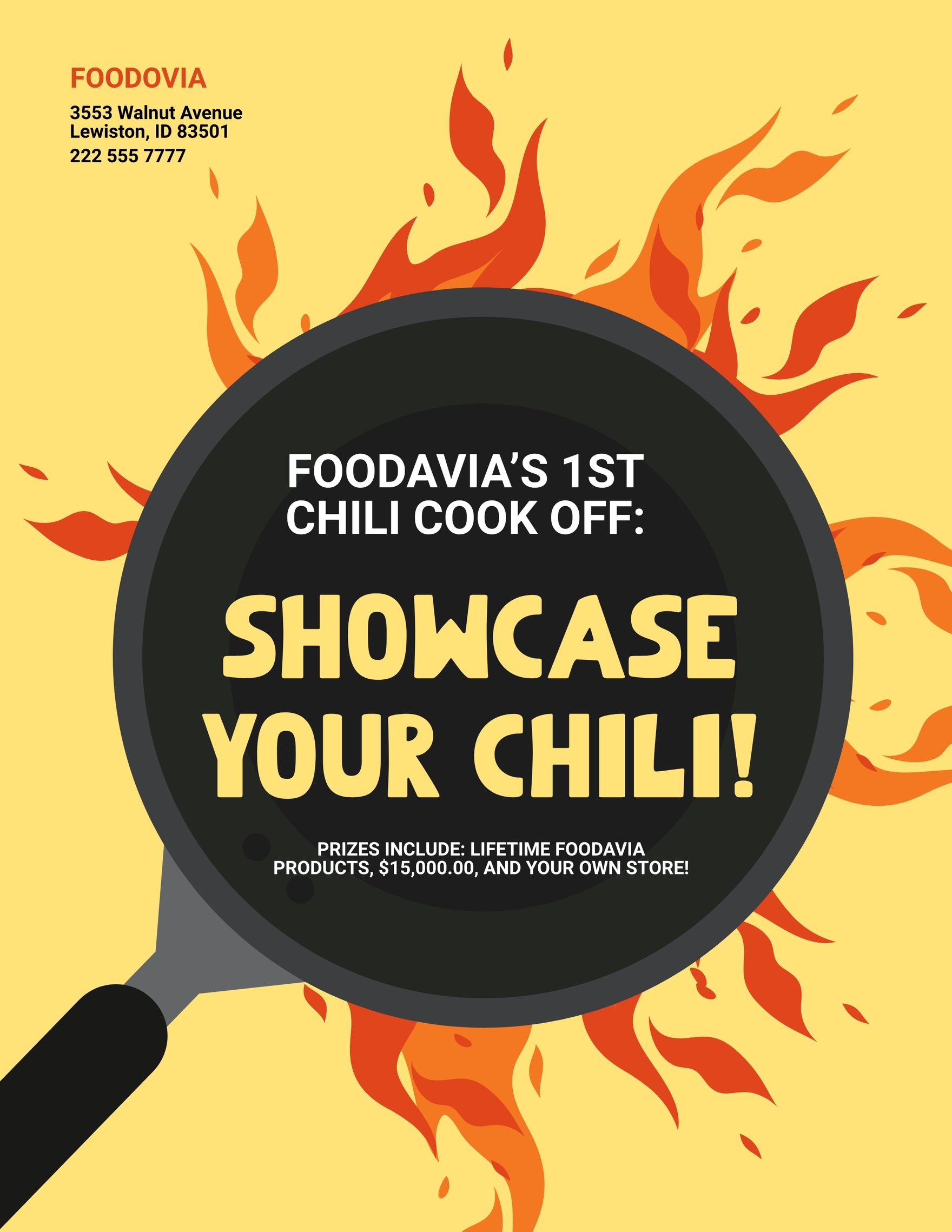 Free Chili Cook Off Flyer Templates Editable And Printable