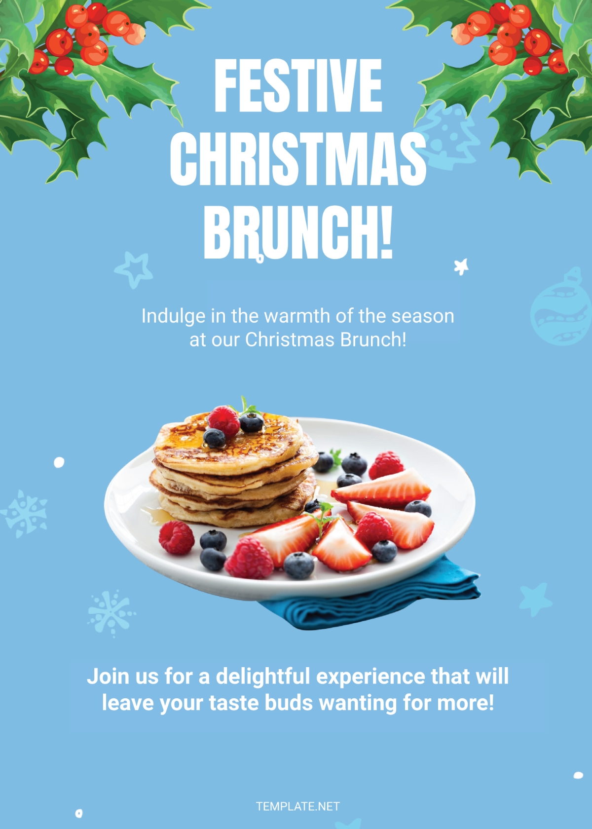Free Christmas Brunch Invitation Template Edit Online Download