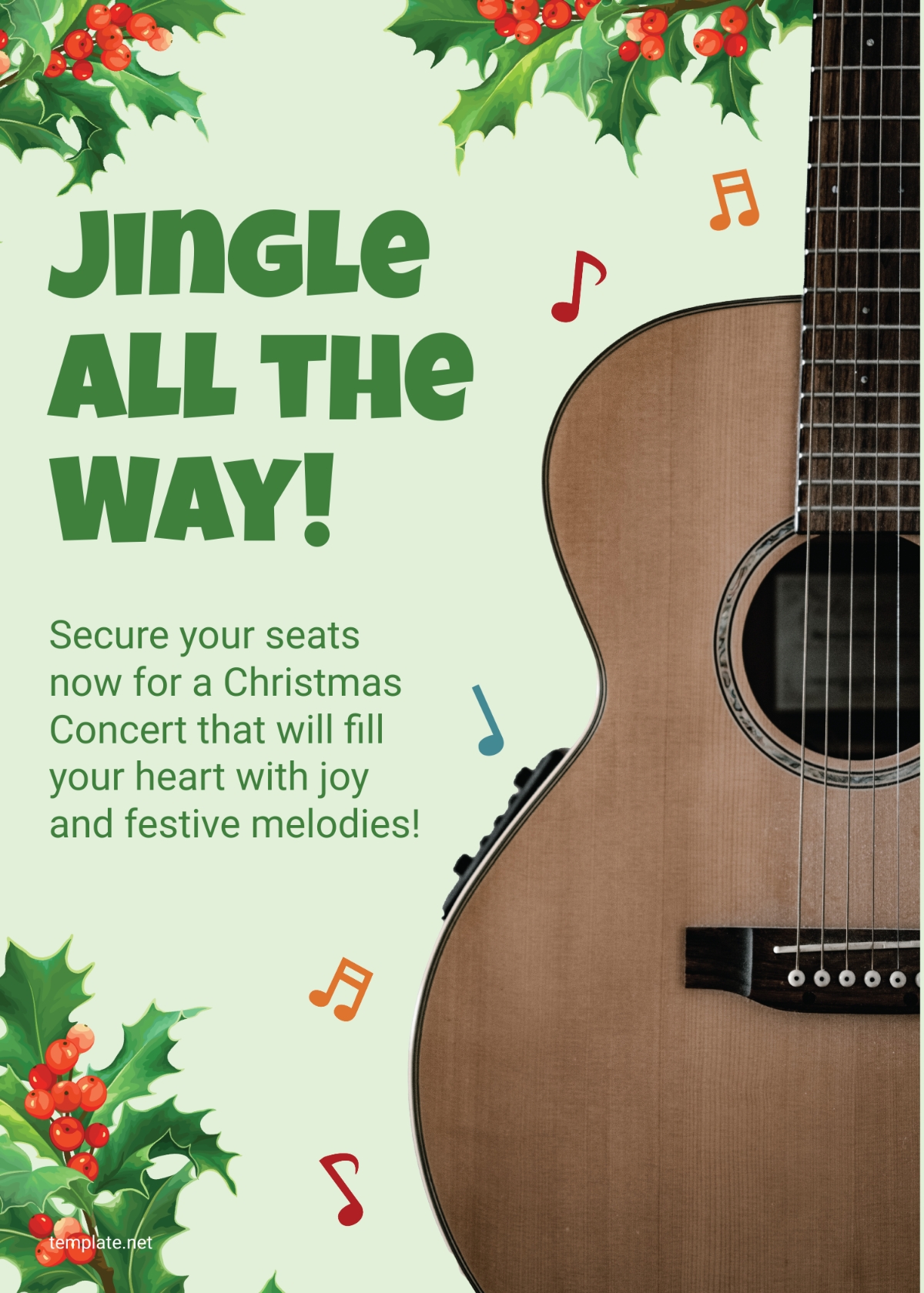 Free Christmas Concert Invitation Template To Edit Online