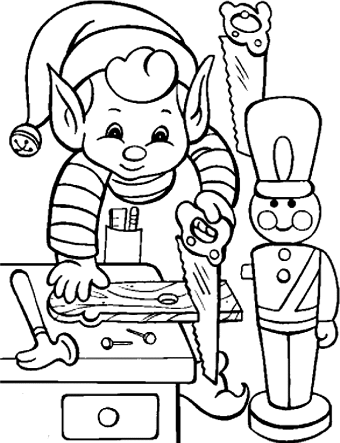Coloring Pages Elves