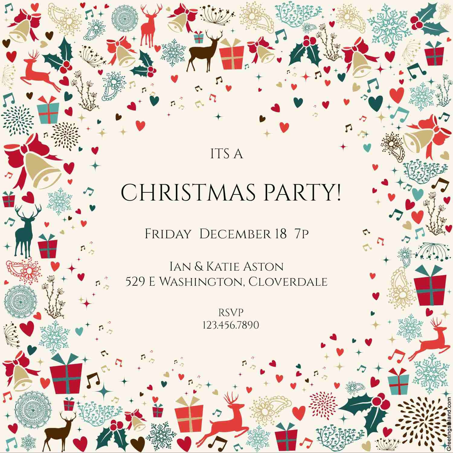 digital party invitation templates