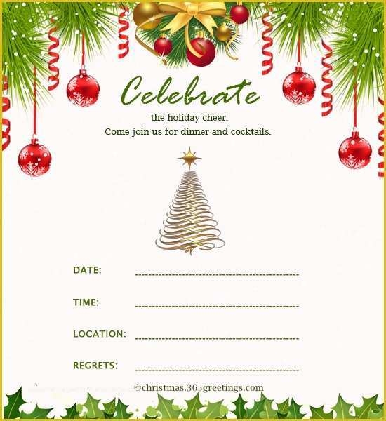 Free Christmas Invitation Templates Word Of Christmas Invitation 