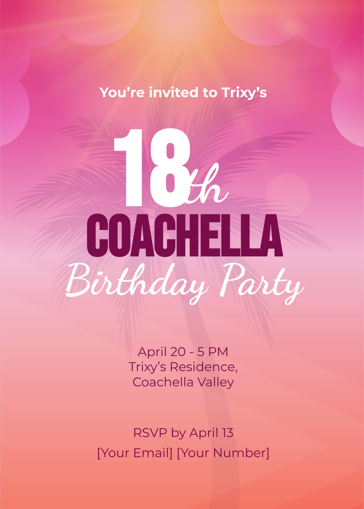 FREE Coachella Invitation 2024 Templates Examples Edit Online 