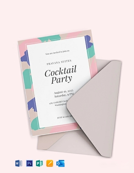cocktail invitation template