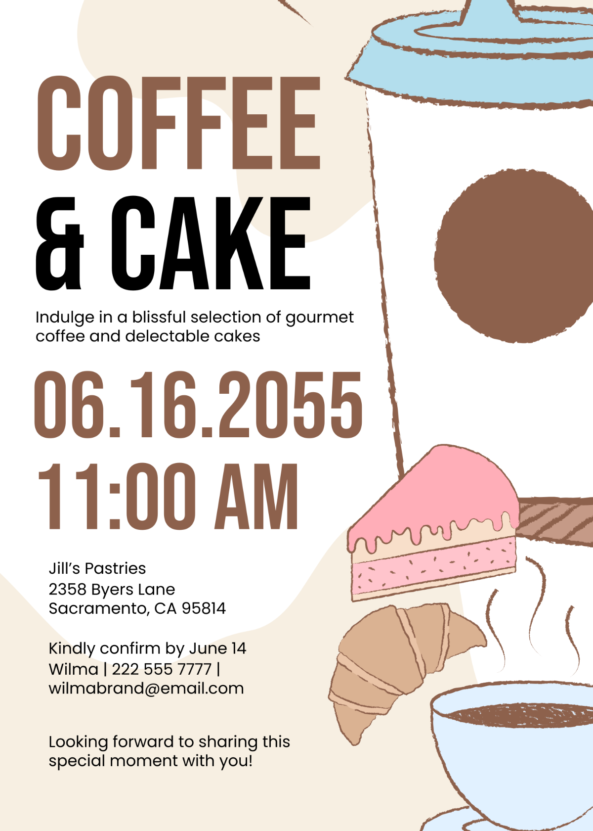 coffee invitation template free download