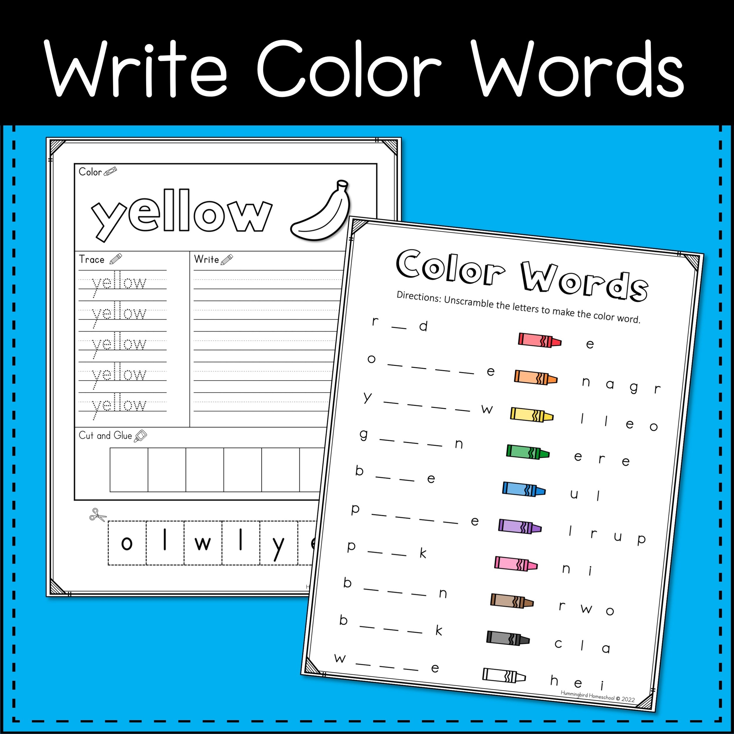 Free Color Word Worksheet Download Free Color Word Worksheet Png 