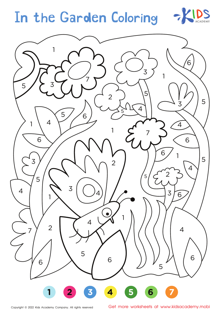 printable coloring pages with color guide