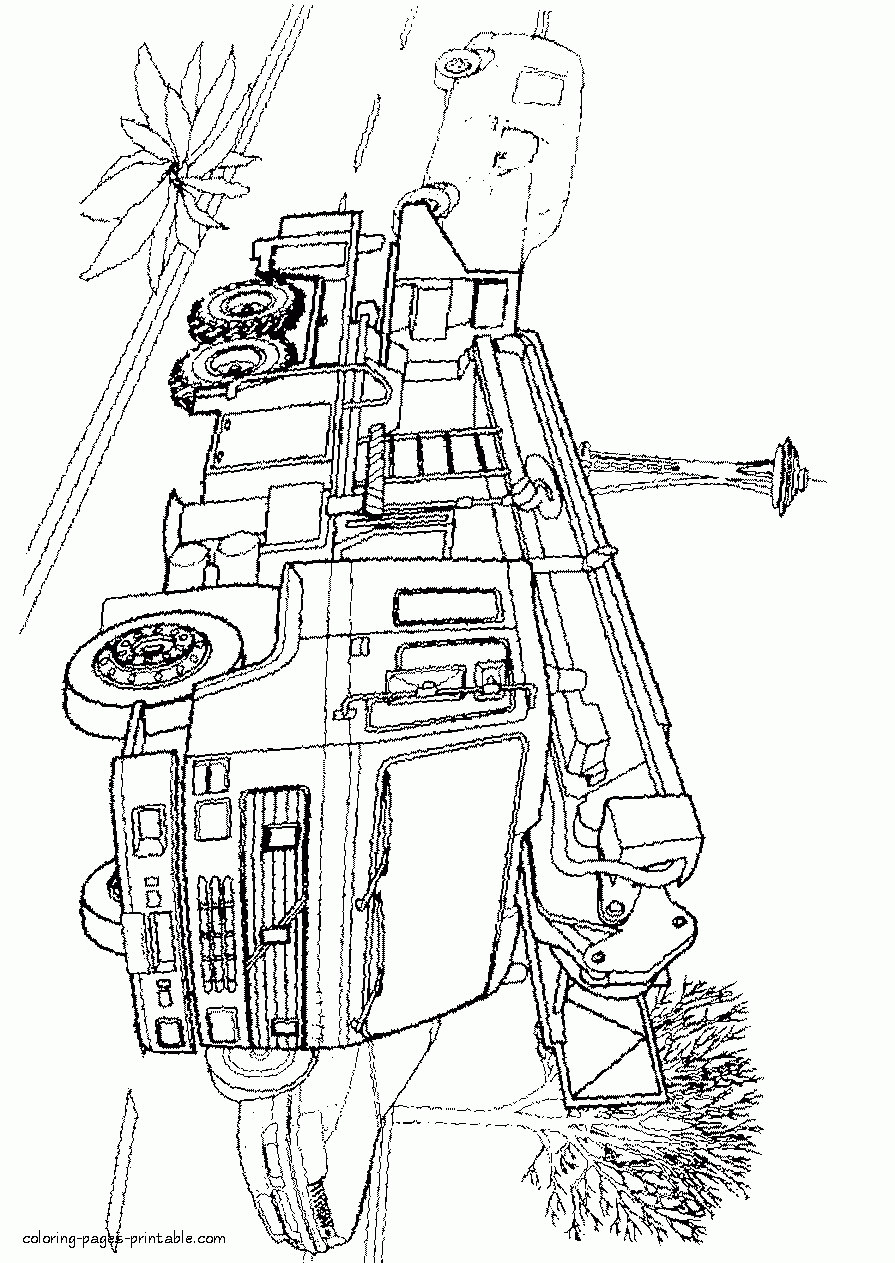 Free Coloring Pages Fire Truck COLORING PAGES PRINTABLE COM