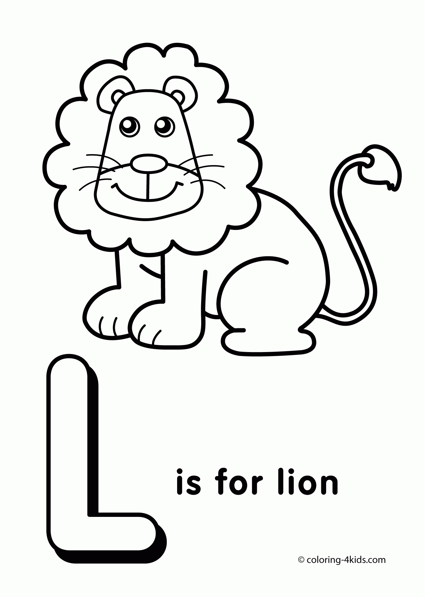 Free Coloring Pages Letter L Coloring Home