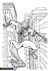 Free Coloring Spiderman Pages
