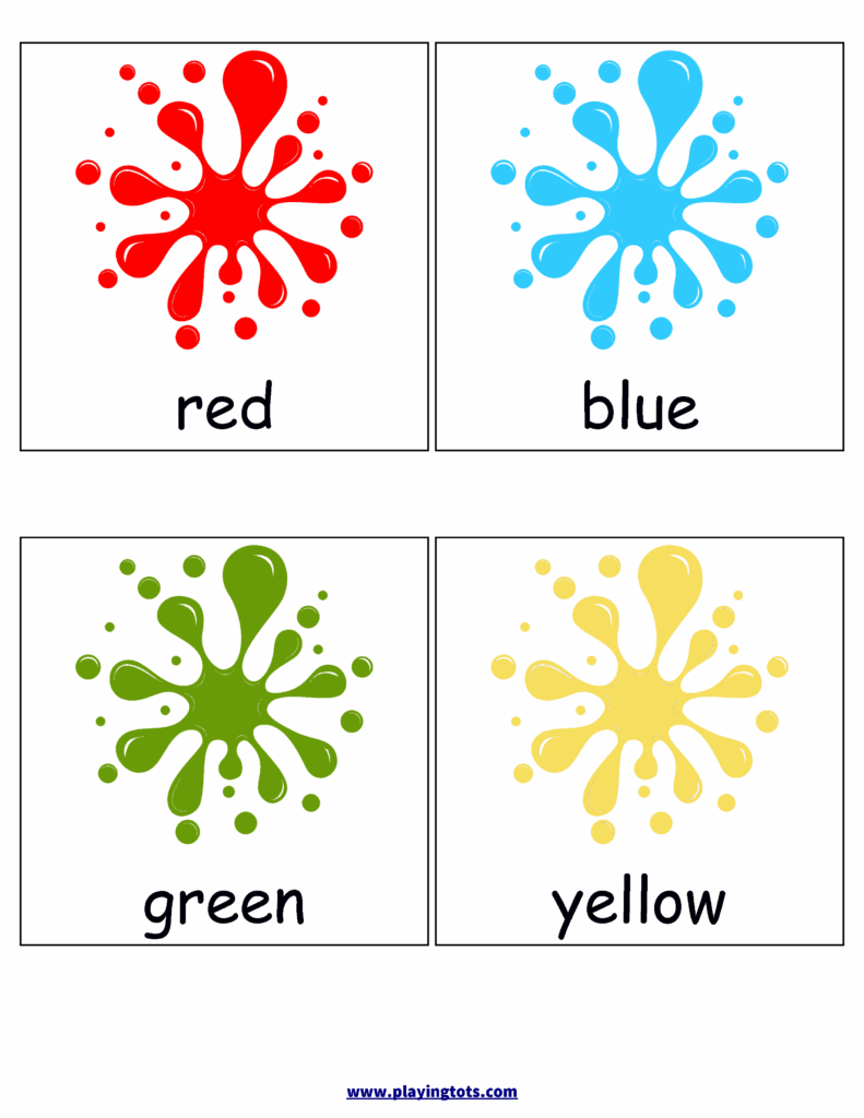 Free Colour Flashcards For Kids Totcards Free Printable Colour