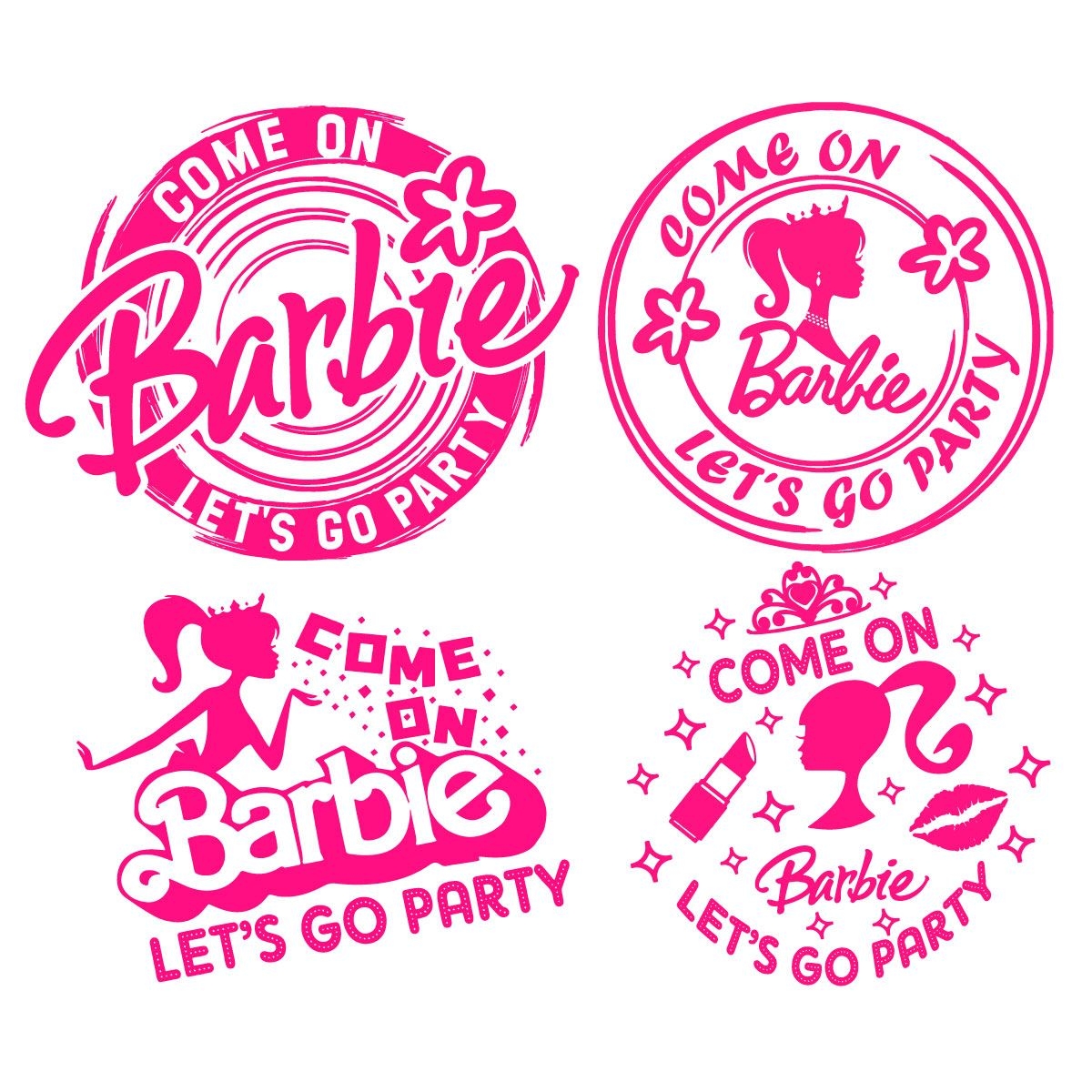 Free Come On Barbie Lets Go Party Svg Free Download Files Barbie