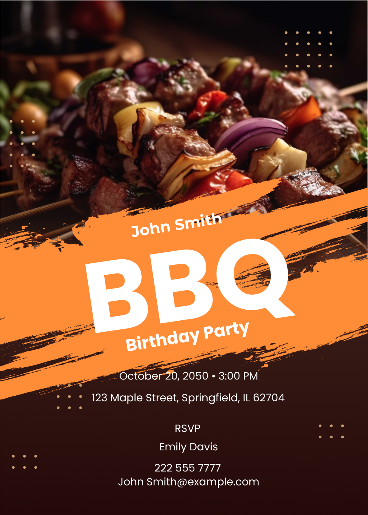 Free Company BBQ Invitation Template Edit Online Download 