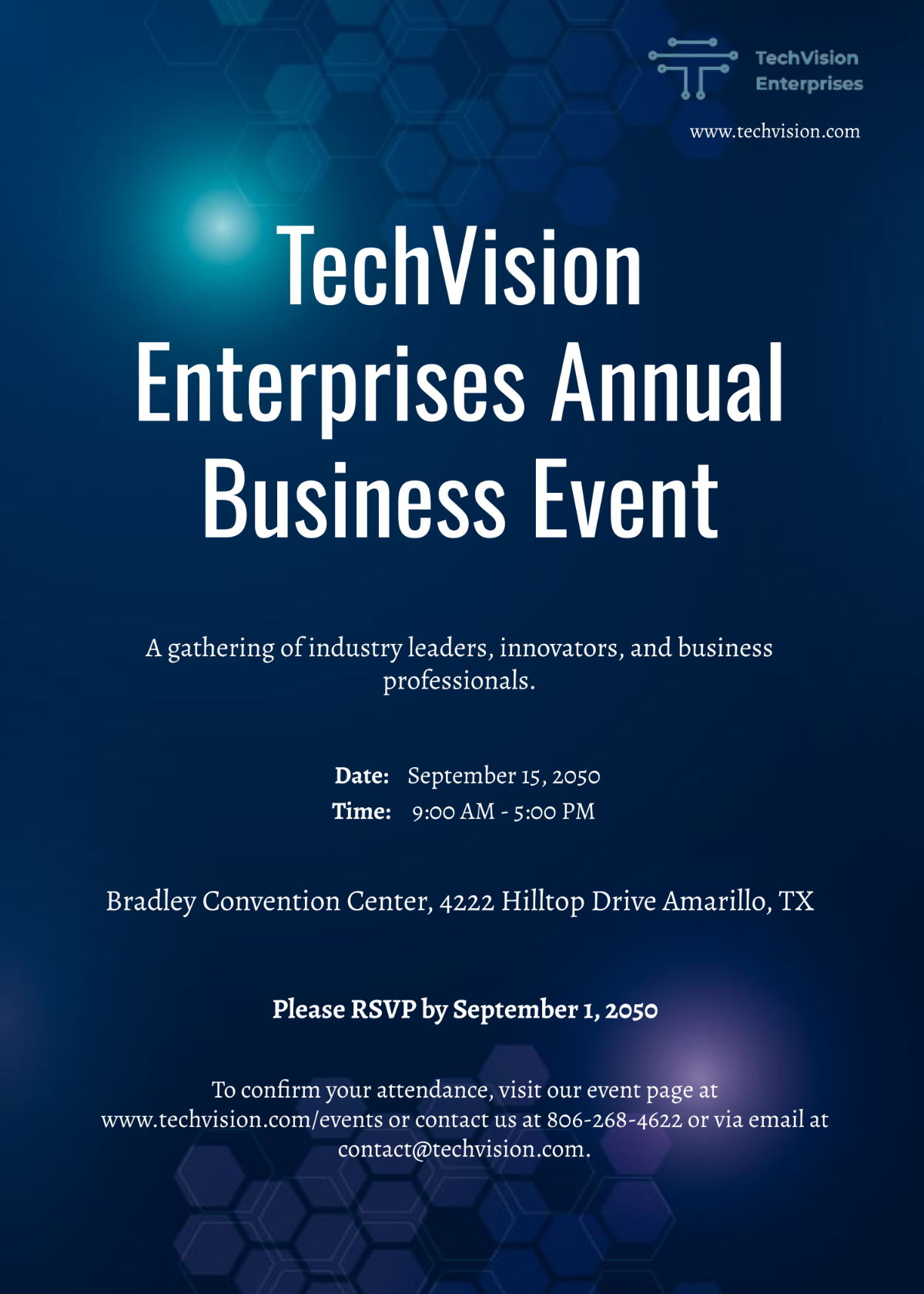 company event invitation email template