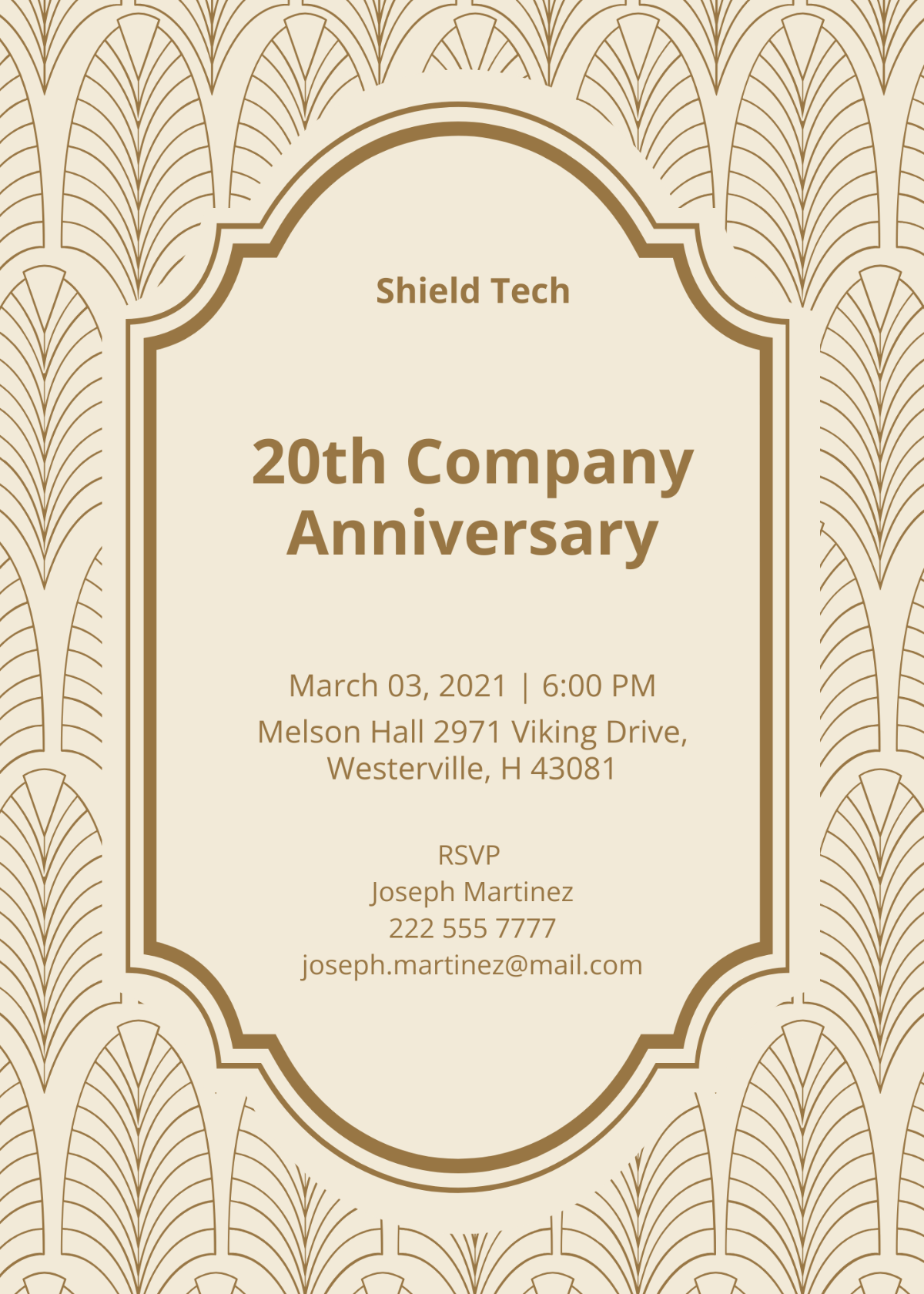 company invitation template